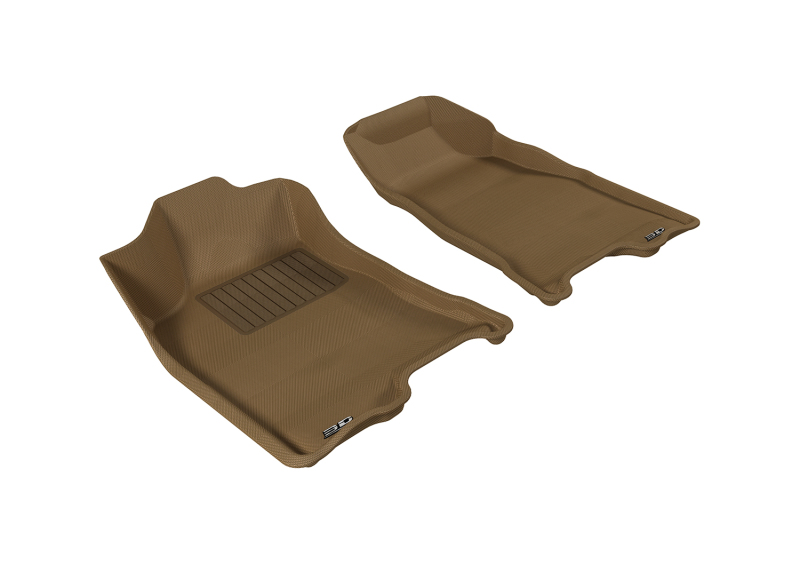 GMC Canyon Floor Mats - Front - 3D MAXpider - Kagu - Tan - `04-`12